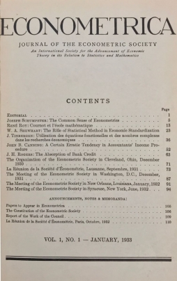 Econometrica Cover
