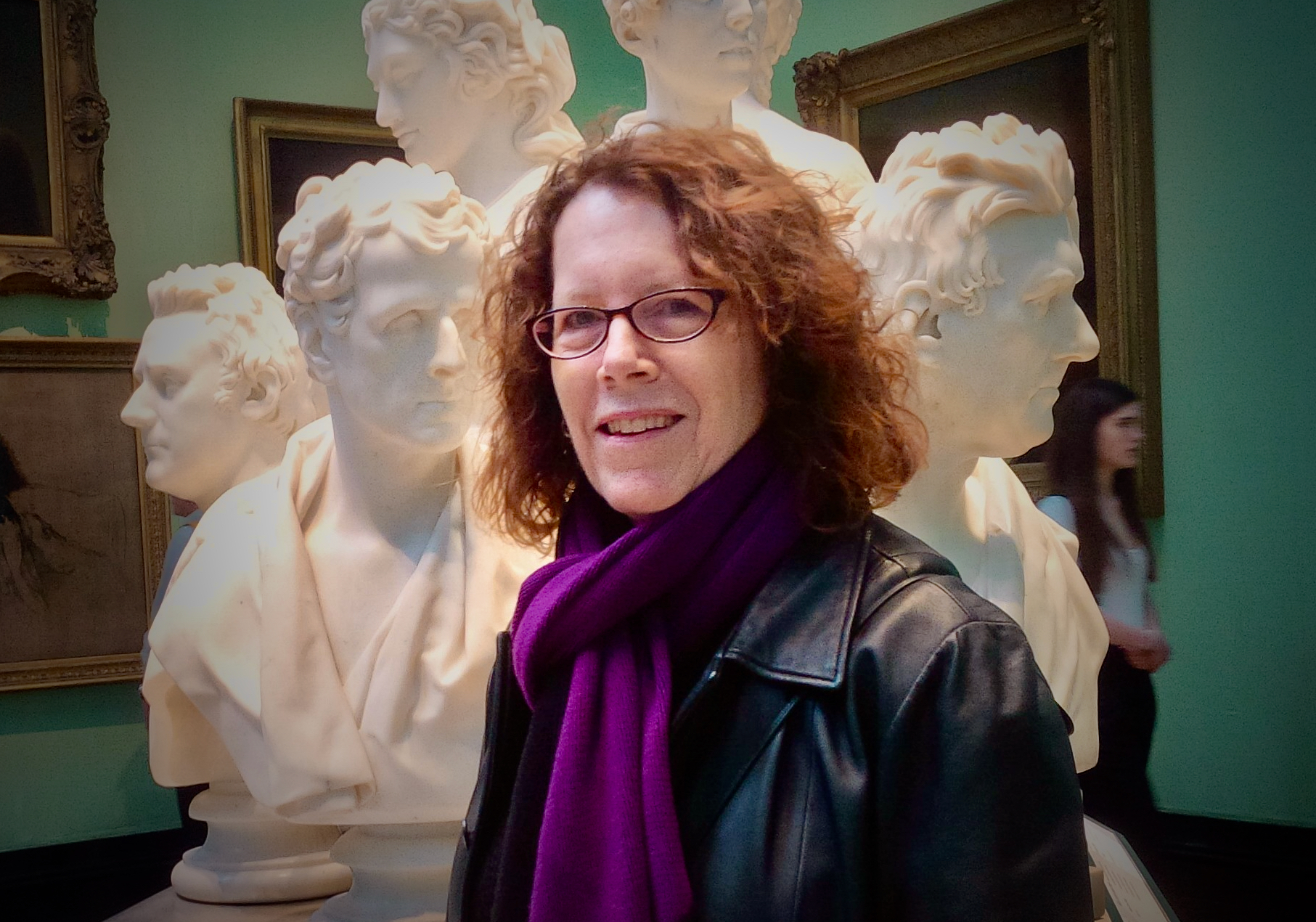 Naomi Lamoreaux in the National Portrait Gallery, London, 2018