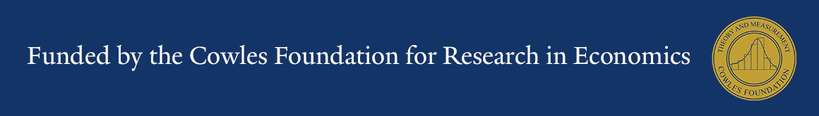 Funded by Cowles Foundation for Research in Economics