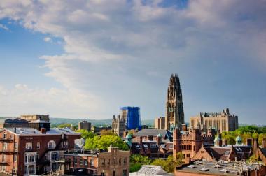 aerial view of New Haven