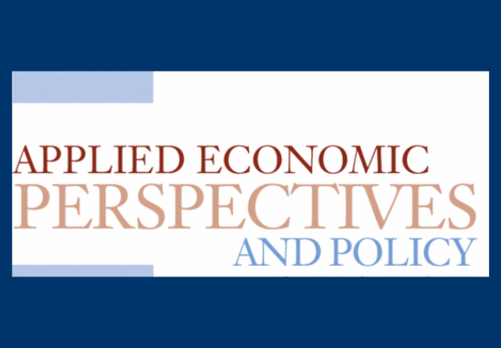 Applied Economics Perspectives and Policy